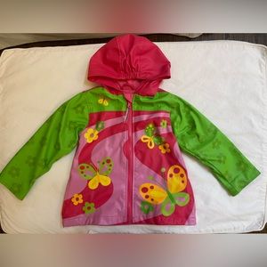 Stephen Joseph butterfly raincoat. Size 4T